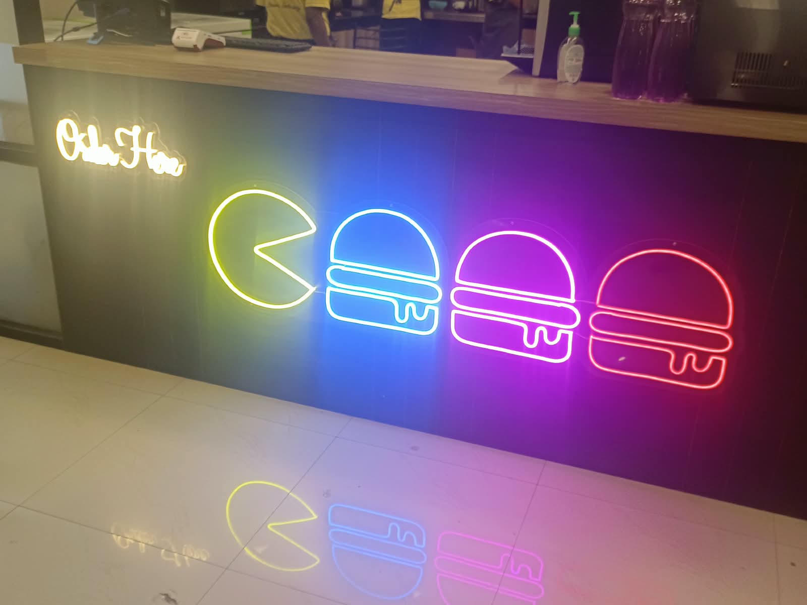 Illuminated neon-style sign — Neon Signage project 3